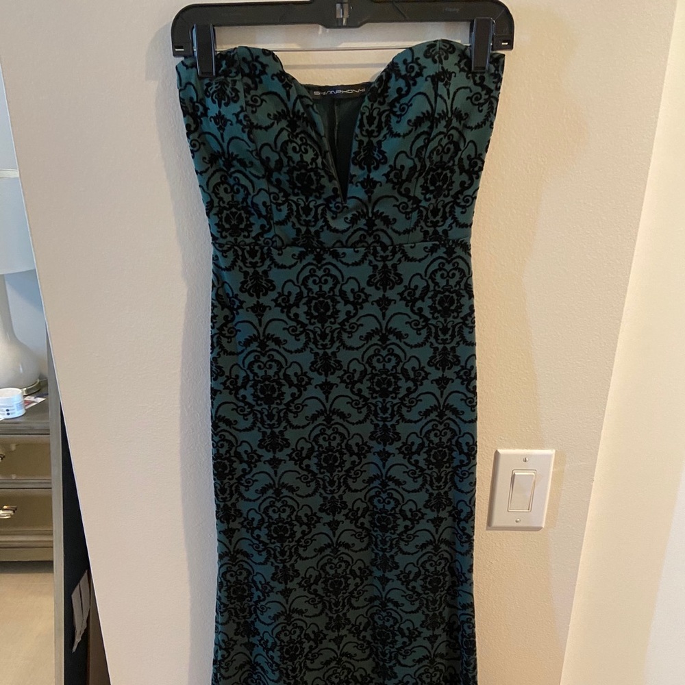 Symphony Floor Length Strapless Gown